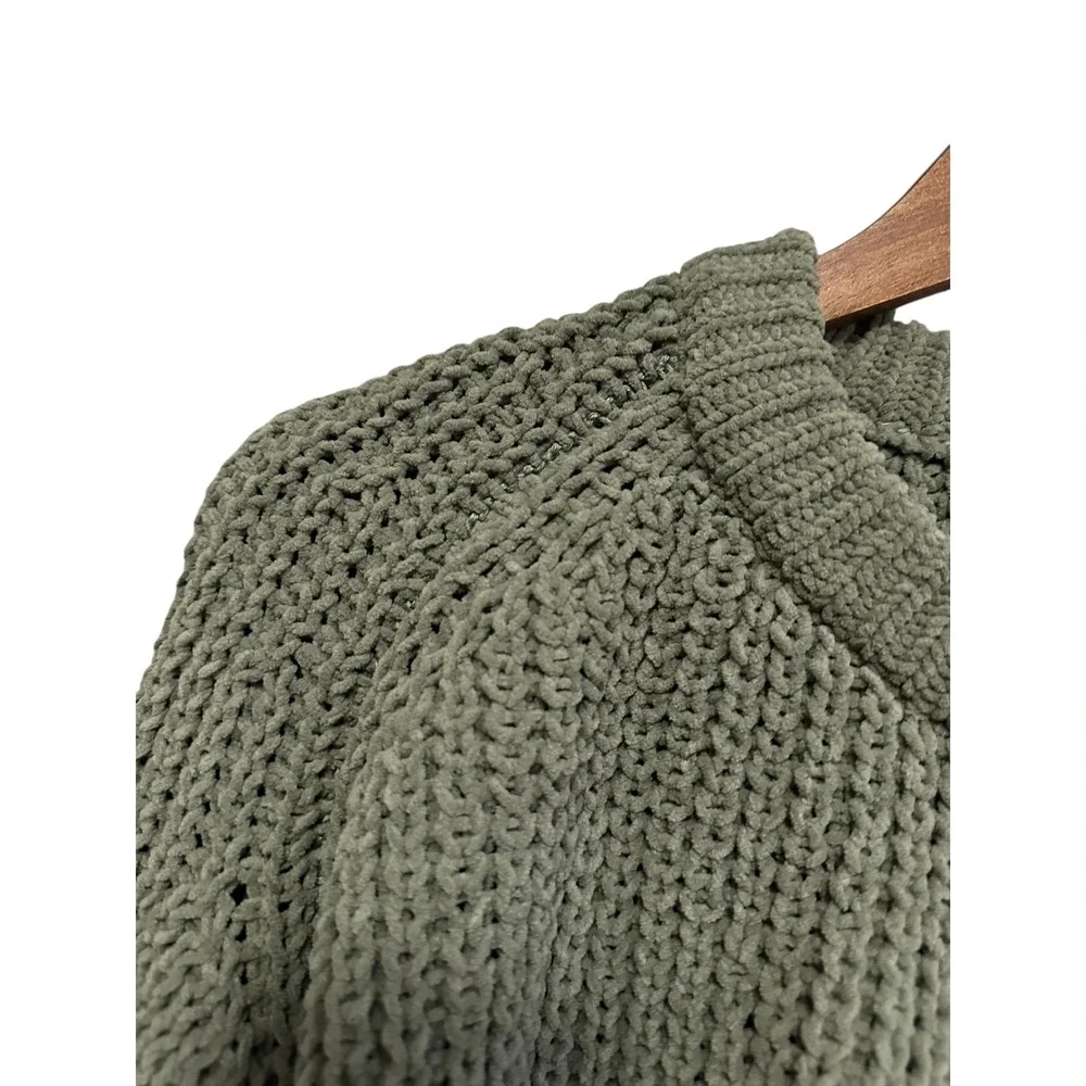 BP Nordstrom Oversized Chunky Knit Sweater Green Lichen‎ XL